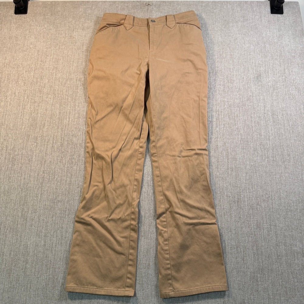 Lauren Jeans Co Ralph Lauren Khaki Straight Leg Pants Tan Size 4 Cotton Stretch